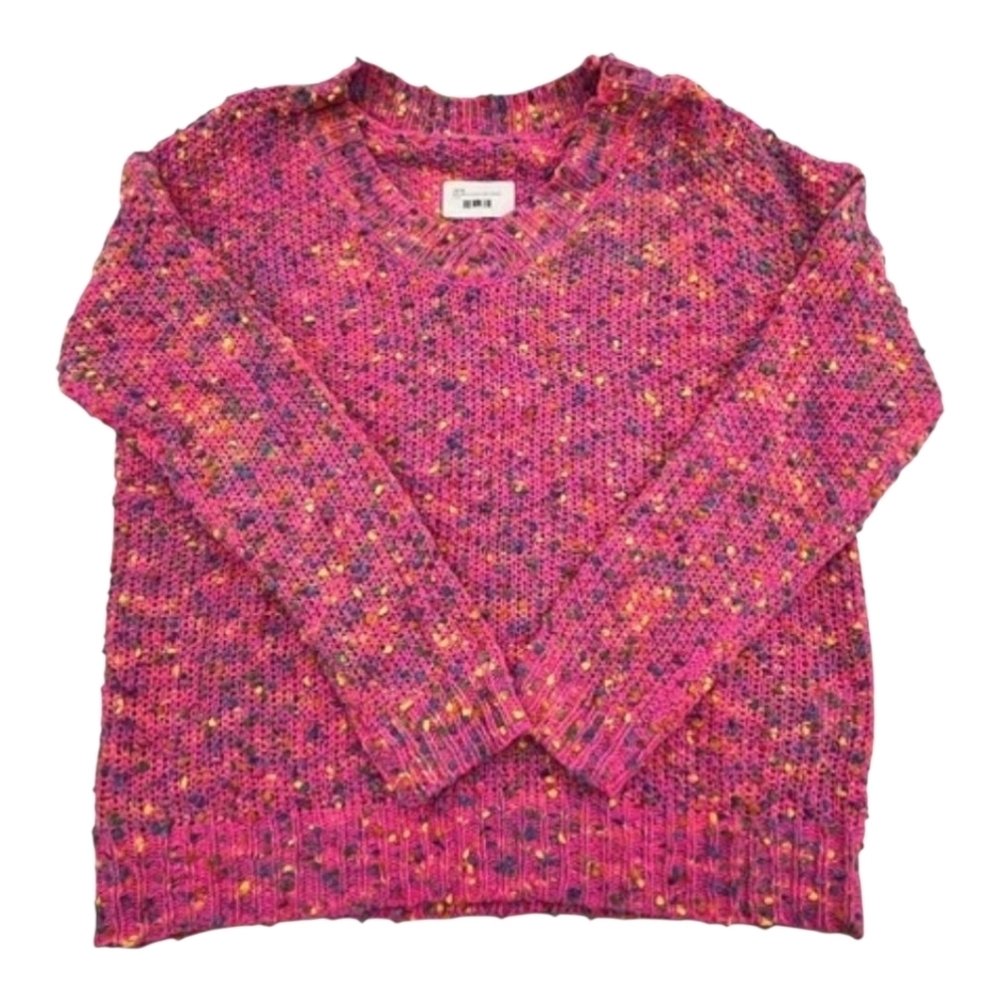 ROUNDTABLE INJ. - Comfy Soft Pink Confetti Sweater - Picture 4 of 7